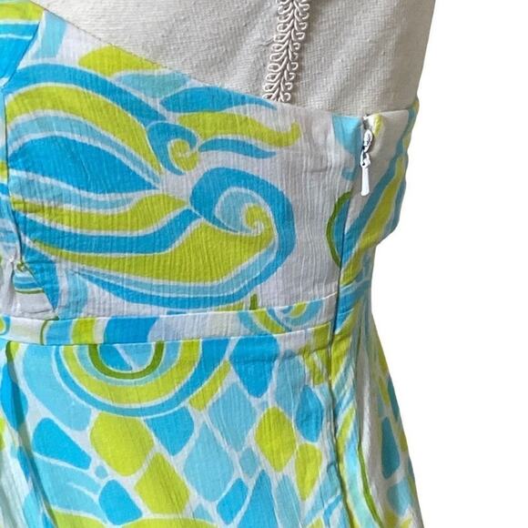 Lilly Pulitzer Strapless Mini Dress - Abstract Multicolor Paisley, Size 2 Floral - Picture 6 of 12
